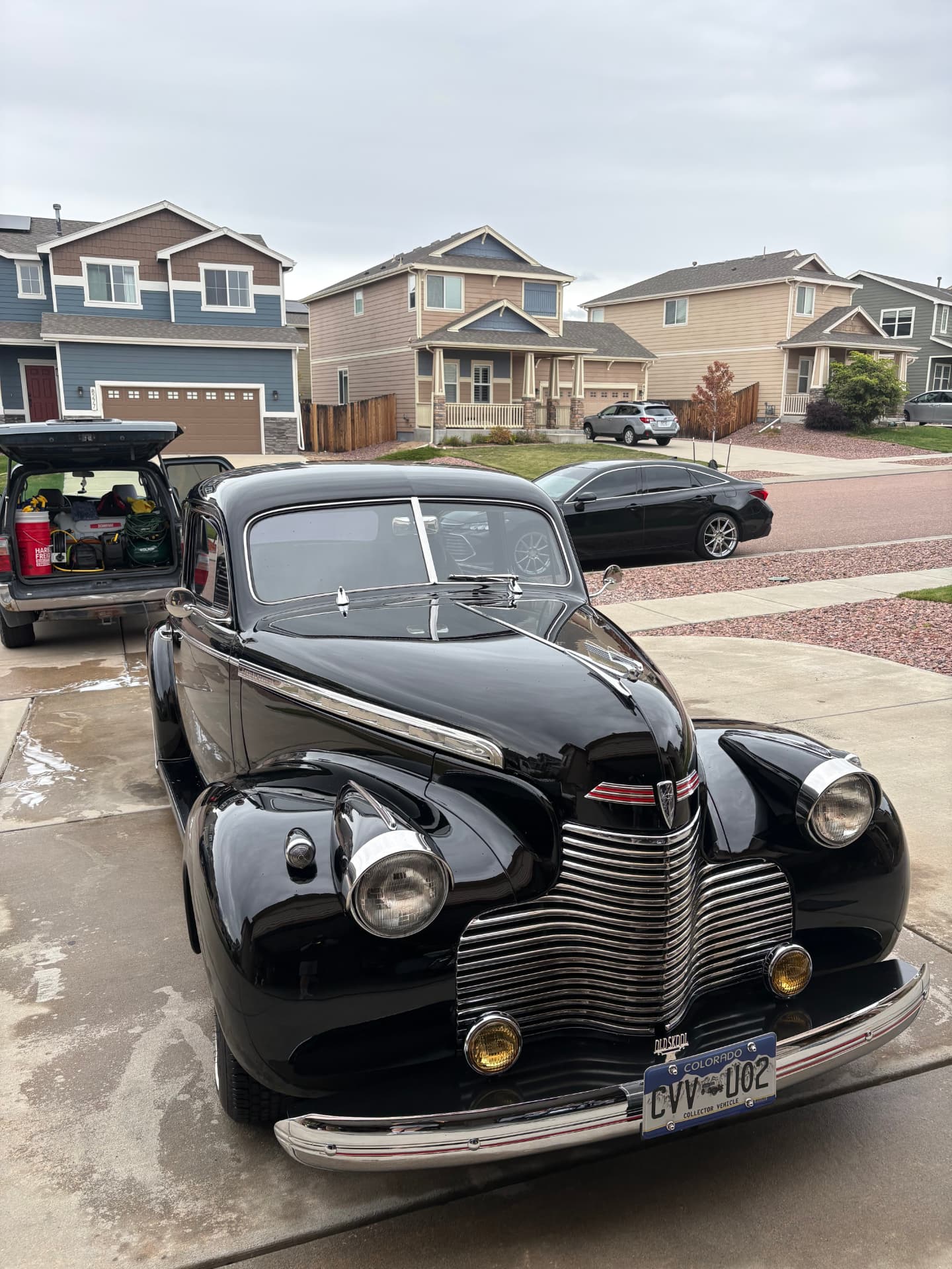 1940 Chevrolet classic car after detailing
