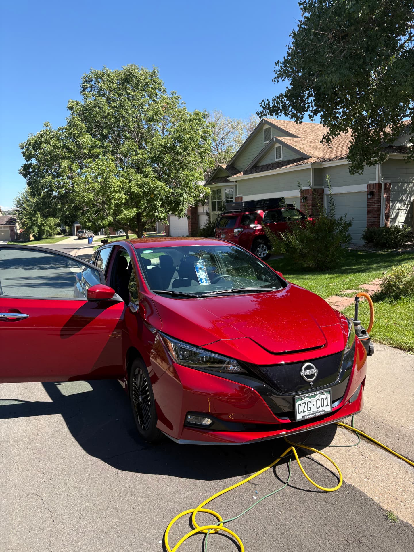 Nissan Leaf after mobile detailing