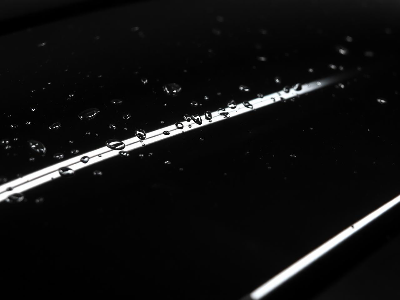 Water beading on coated paint